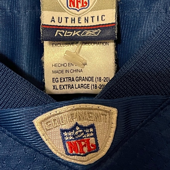 NFL Kids Jersey in Bold Blue and White. Joseph Addai Indianapolis Colts. - Picture 2 of 5